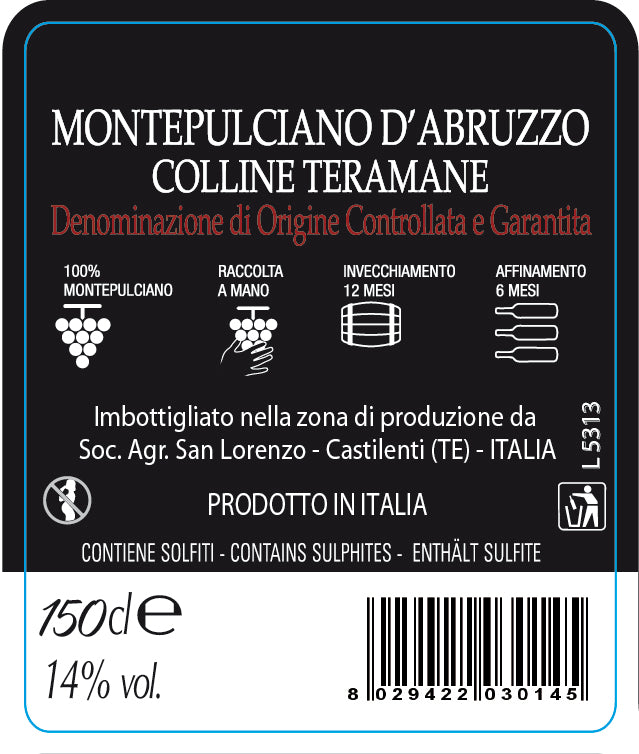 Oinos Montepulciano DOCG 1,5L con Scatola