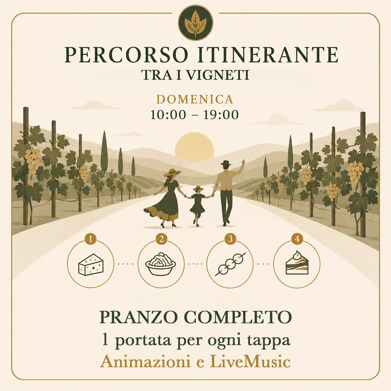 Domenica 31 maggio- Percorso itinerante